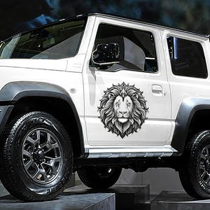 Sticker 50 x 56,5 CM LEONE 01 voor camper boot vrachtwagen auto motorkap off-road bestelwagen caravan tuning sticker sticker jeep pegatina camper
