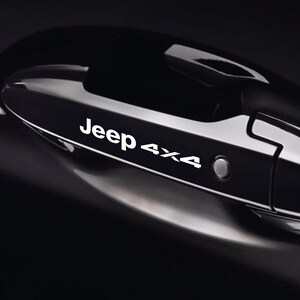 8 Pz Replica Grafica Adesivo Decalcomania Riproduzione Maniglie Compatibile per Jeep Tuning Sticker Decal Pegatina Auto Estetica Sportiva 1