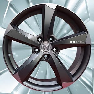 8 Pz Replica Grafica Adesivo Decalcomania Riproduzione Cerchi in Lega Compatibile per Dacia Tuning Sticker Decal Pegatina Auto Sportiva 01