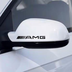 8 Pz Replica Grafica Adesivo Decalcomania Riproduzione Specchietti Compatibile per Mercedes Tuning Sticker Pegatina Specchi Sportiva 01