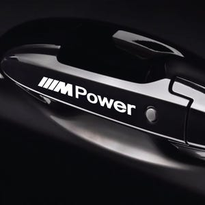 8 Pz Replica Grafica Adesivo Decalcomania Riproduzione Maniglie Compatibile per BMW Tuning Sticker Decal Pegatina Auto Estetica Sportiva 02