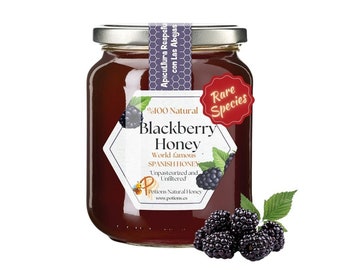 100% Natural Blackberry Honey Unpasteurized/Unfiltered. Heart Friendly. Rare Species. Organic honey, Acacia honey, Pine honey, Oak Honey,