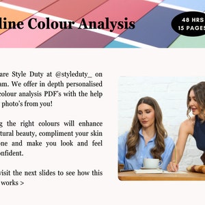 Online Colour Analysis