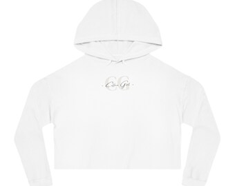 Frauen Kurzes Kapuzen Sweatshirt