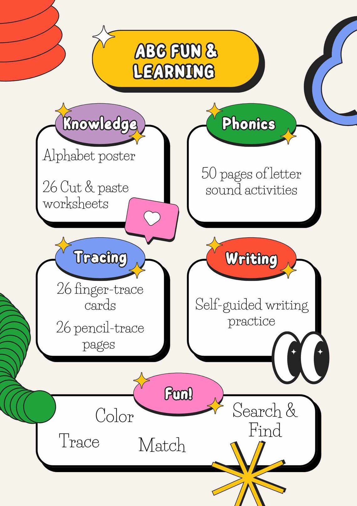 166-PAGES Toddler Alphabet Learning Pack - Etsy