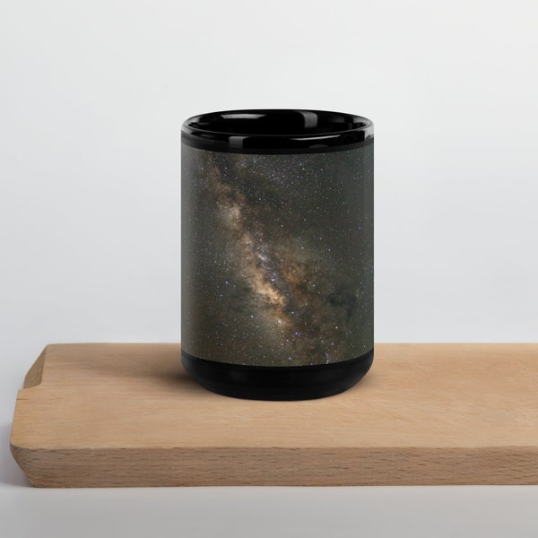 Milky way, Black Mug, star mug, stars, black mug, Milky Way photography, galaxy mug, night stars, night sky mug, gift