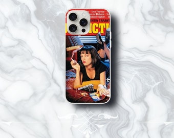 Pulp Fiction Phone Case for iPhone 15 14 13 12 11 Pro Max, Samsung, Pulp fiction fan gifts, quentin tarantino, film poster case