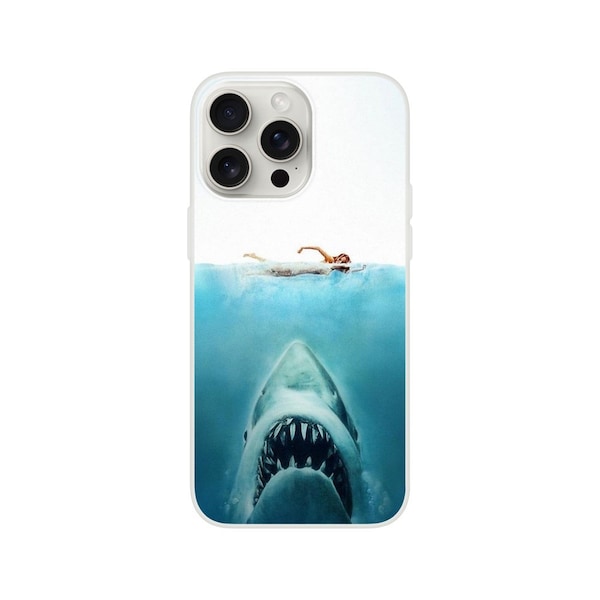 Jaws Movie Poster Phone Case - iPhone 15 14 Pro, Pro Max, 13, 12, 11, XR, SE, Classic movie poster