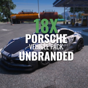 FiveM Unbranded Porsche Vehicle Pack: 18X Optimized Textures (Digital Only)