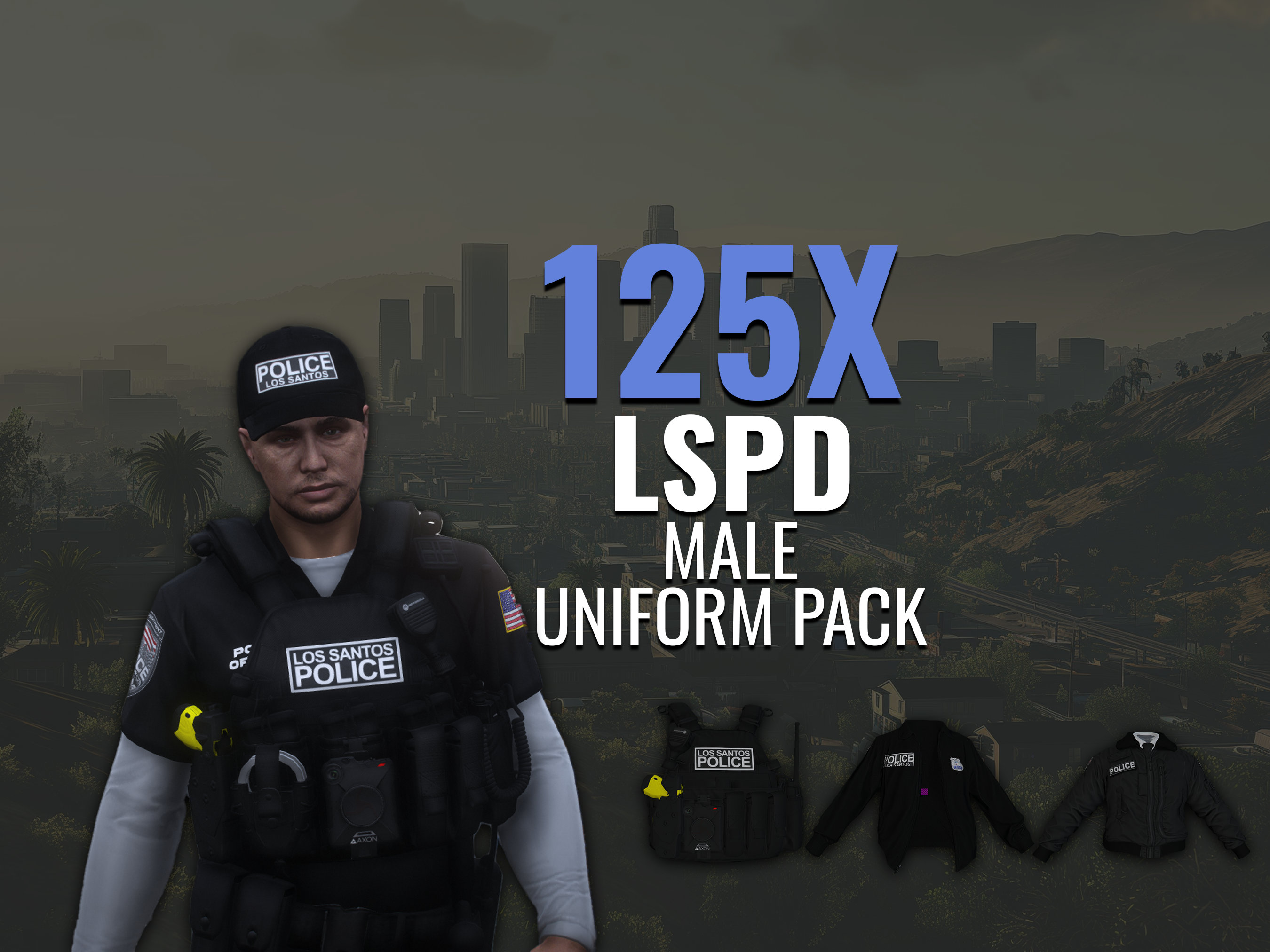Fivem Male 125X Police EUP Pack High Quality & Fivem Ready lore ...