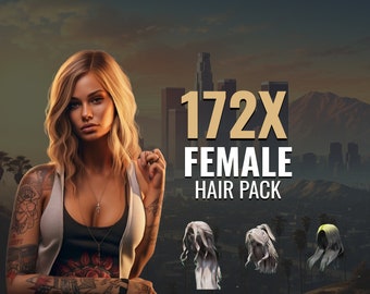 Pack de cheveux EUP FiveM Female 172X | Haute qualité et compatible FiveM