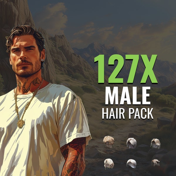 FiveM Male 127X Hair EUP Pack | High Quality & FiveM Ready