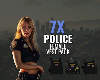 FiveM Female 7X Police Vest Pack | High Quality & FiveM Ready [Lore-Friendly]