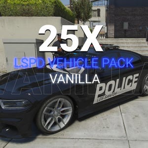 FiveM 25X Vanilla Police (LSPD) Vehicle Pack | Lore Friendly | High Quality | FiveM Ready