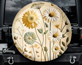 Daisey Accents reservewielhoes, zonder camera-uitsparing, voor Jeep, Bronco, FJ Cruiser, camper, caravan, SUV