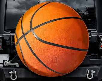 3D basketbal reservewielhoes, zonder camera-uitsparing, voor Jeep, Bronco, FJ Cruiser, camper, caravan, SUV