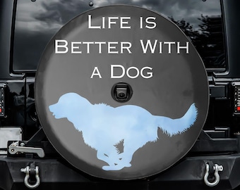 Het leven is beter met een reservewielhoes met camera-opening voor je Jeep, Bronco, FJ Cruiser, camper, caravan of SUV.