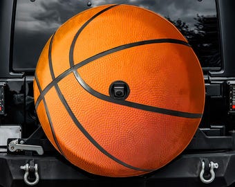 3D basketbal reservewielhoes met camera-uitsparing, voor Jeep, Bronco, FJ Cruiser, camper, caravan, SUV