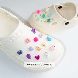 Charms para zapatos con letras de burbuja personalizadas / Regalo personalizado / Charms para zuecos con nombre
