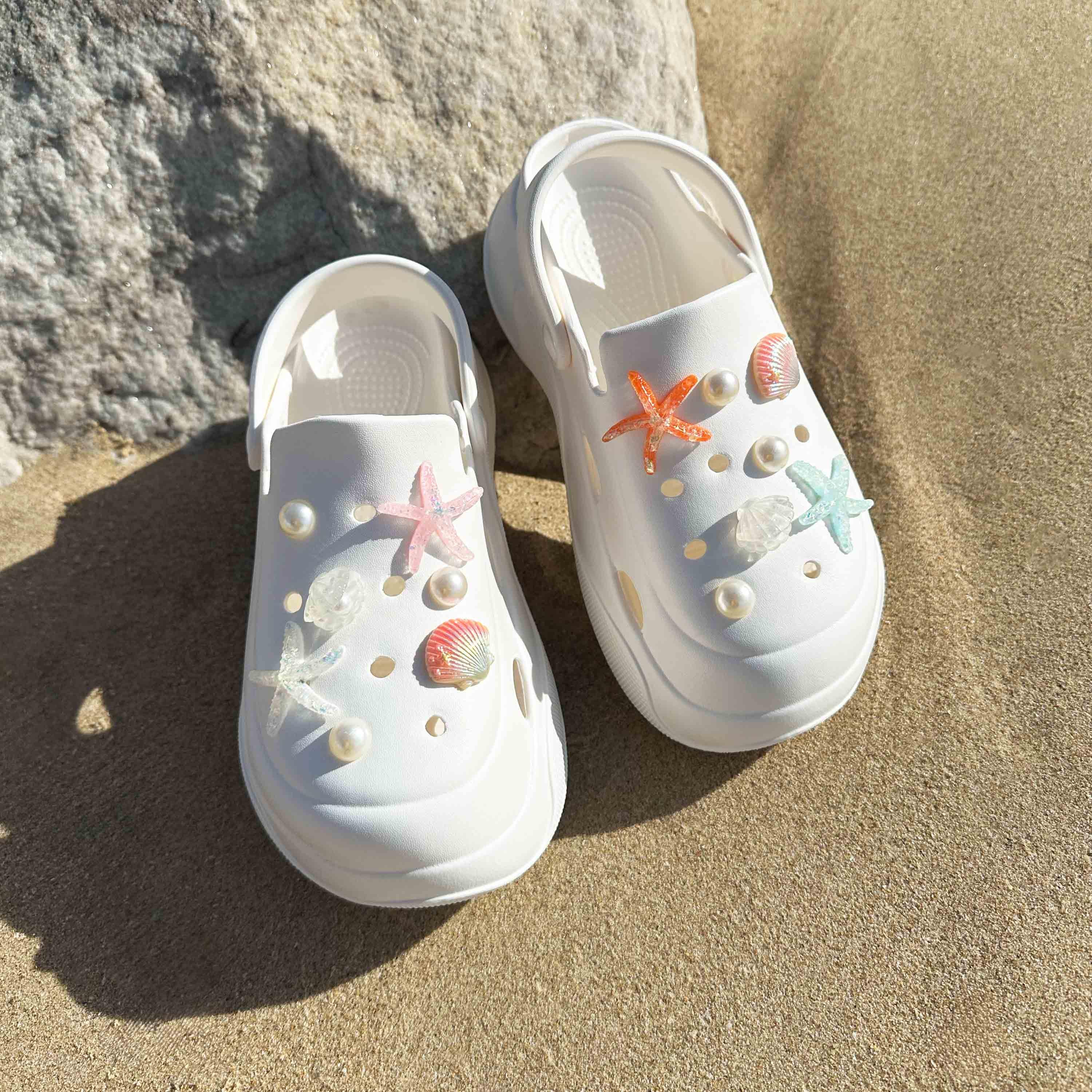 Under the Sea Set of Shoe Charms | Beach Swimming Charm for Shoes | Ocean Beach Swim Baby Cute Kawaii Aesthetic