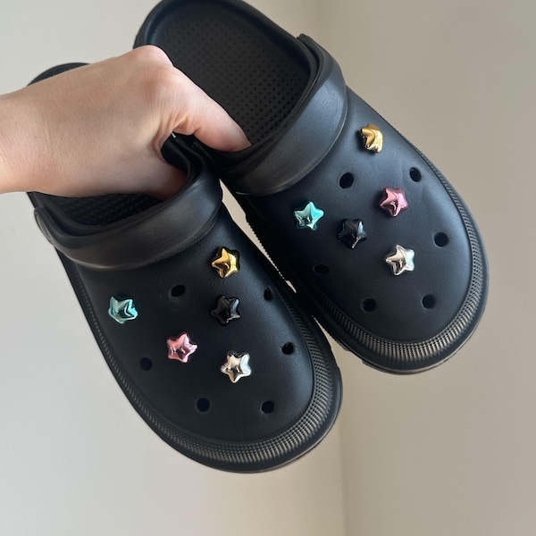 Metallic Star Shoe Charms Shoe Decoration