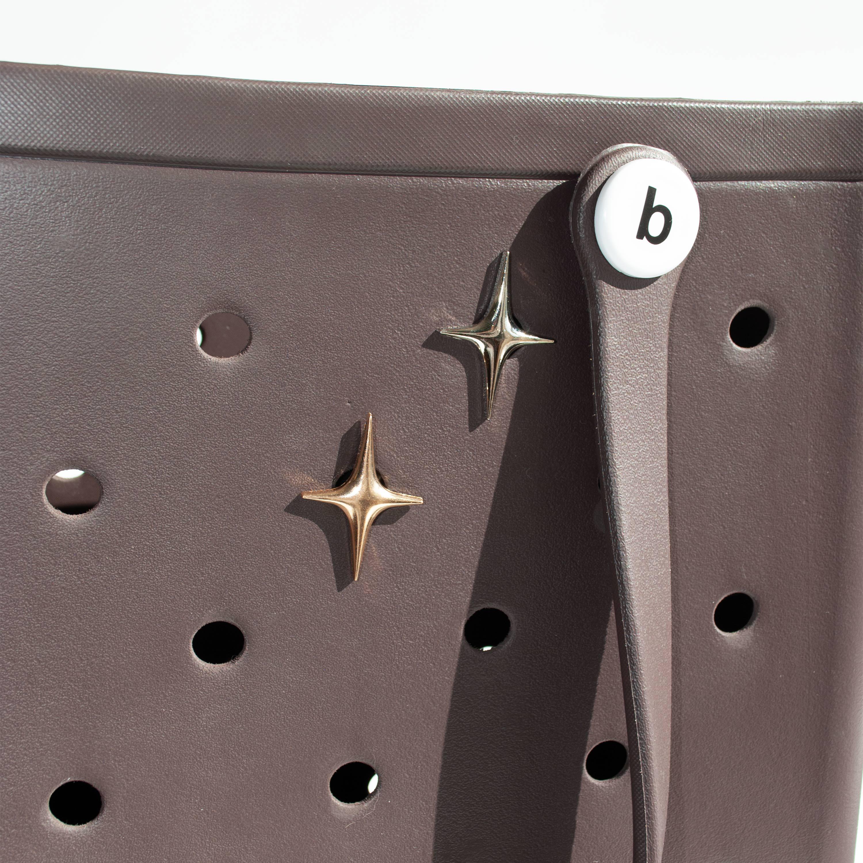 Four-Point Star Metal Bogg Bag Charms | Stars for EVA Beach Bag | Bags Metallic Charm