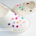 Mini Custom Colours Bubble Letter Alphabet Resin Shoe Charms | Personalised Name Shoe Charm