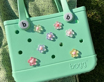Conjunto de colgantes de flores en tonos pastel para bolso de mano de EVA