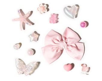 80+ Pink Shoe Charms | Jelly, Baby or Hot Pink, Animals, Flowers, Bows, Hearts and Stars