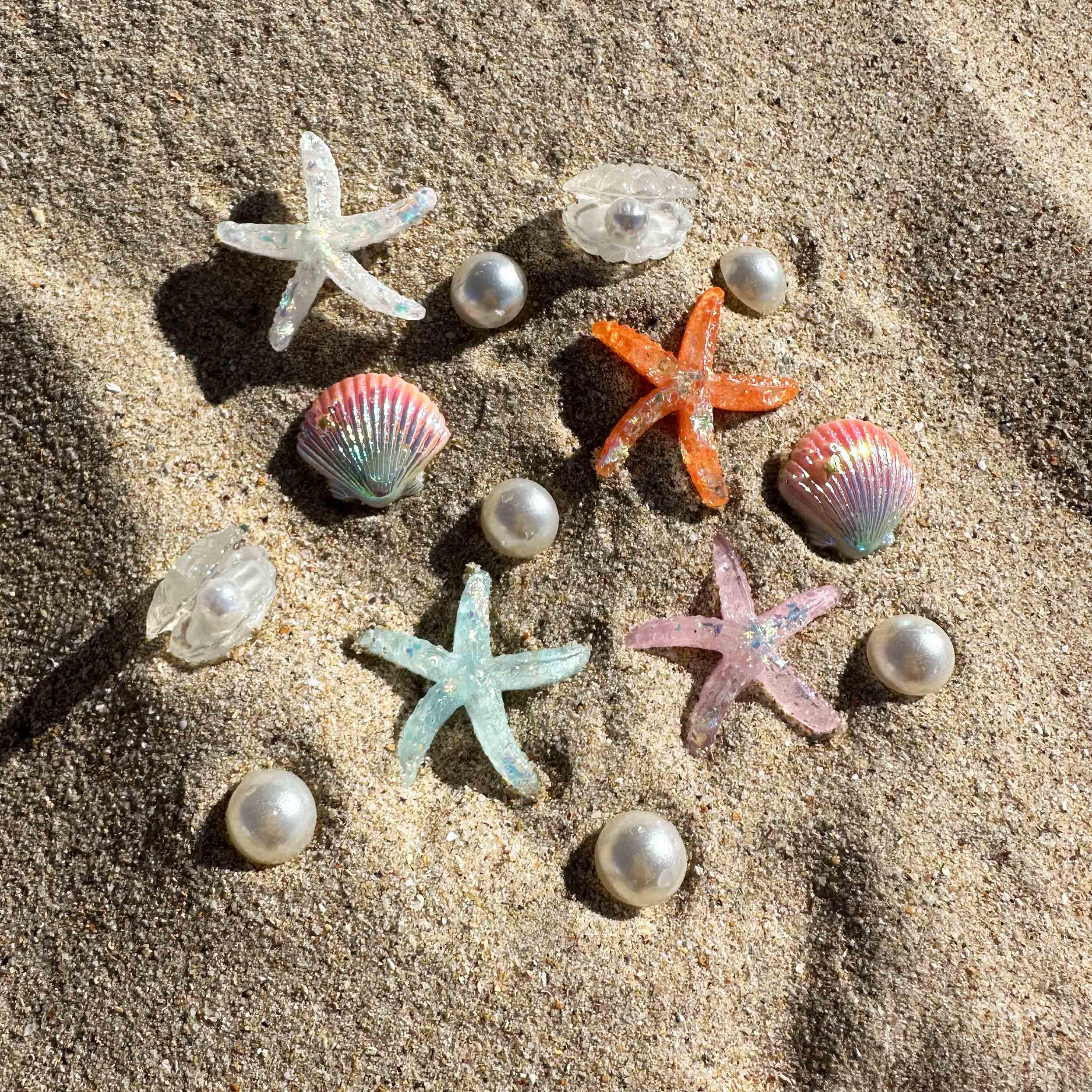 Under the Sea Set of Shoe Charms | Beach Swimming Charm for Shoes | Ocean Beach Swim Baby Cute Kawaii Aesthetic