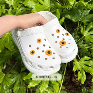 Sunflower Shoe Charms Set