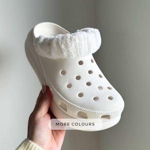 Furry Strap Covers for Clog Shoes in Super Soft Faux Fur Fabric