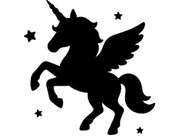 Unicorn, SVG Digital download, Silhouette