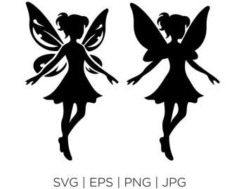 Fairy Shape SVG Digital download, Silhouette
