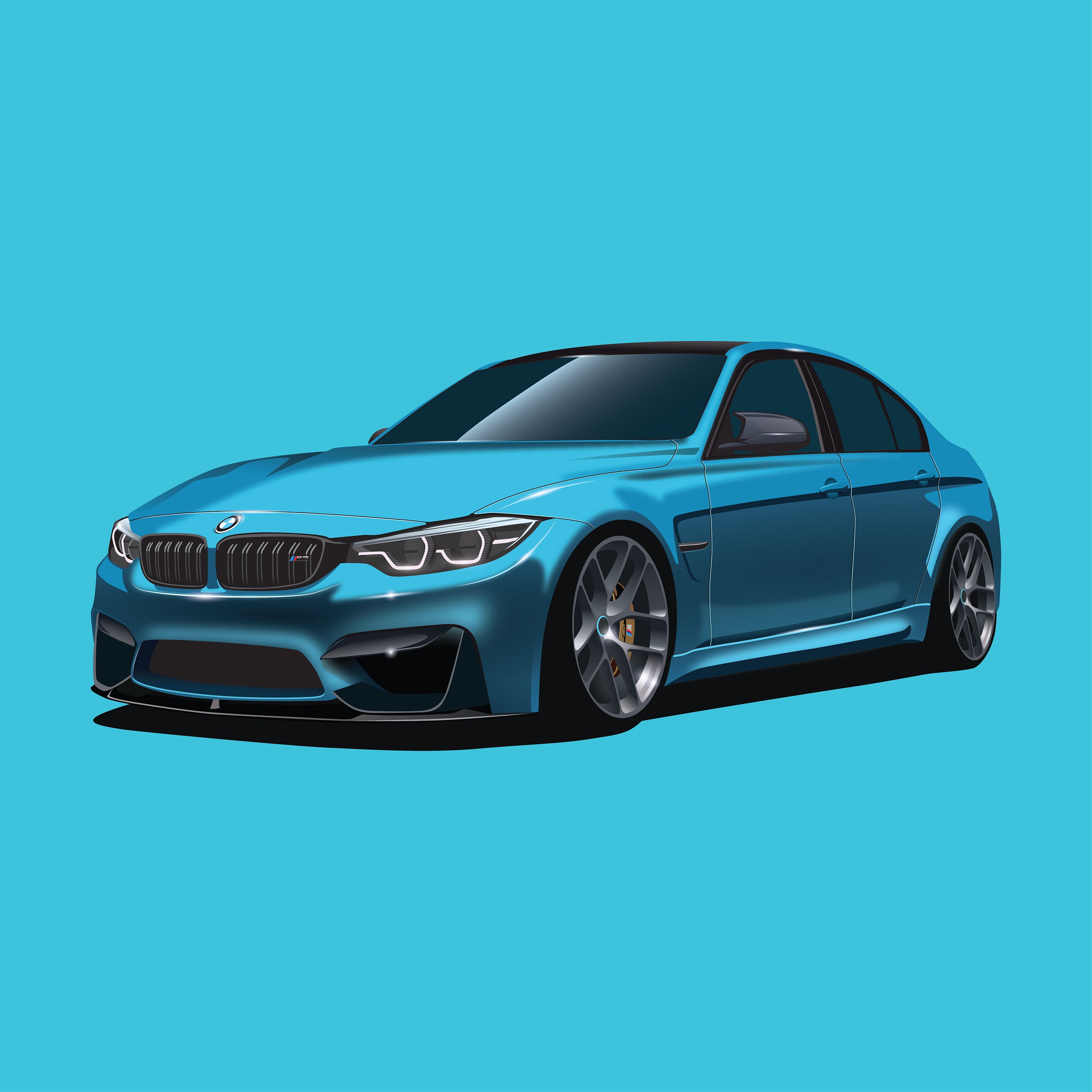 Personalized Custom Digital Car Illustration, Digital Car Potrait, Car ...