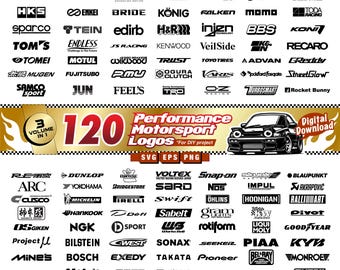 120 Motorsport Logo Bundle: Performance Automotive Designs (SVG, EPS, PNG)