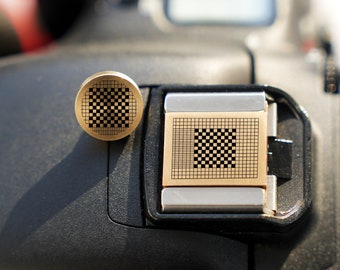Pattern Camera Protective Gear Set, Hot Shoe Cover And Shutter Button, Threaded Shutter Button, Gift for Camera Owner