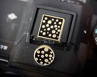 Custom Hot Shoe Cover And Shutter Button, DSLR Hot Shoe Cover, Threaded Shutter Button, Gift for Camera Owner, Photographer Gift