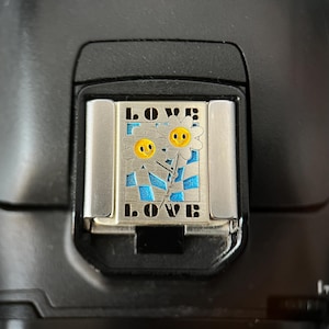 Love Hot Shoe Cover And Shutter Button, DSLR Hot Shoe Cover, Threaded Shutter Button, Photographer Gift, Camera Gift