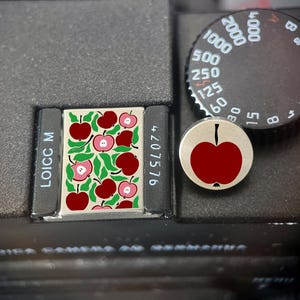 Cherry Design DSLR Camera Hot Shoe Cover, Camera Shutter Button, Unique Camera Gift, Gift for Camera Owner