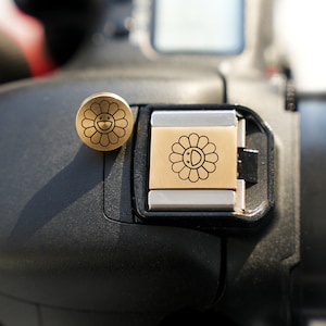 My Sunshine Hot Shoe Cover And Shutter Button, DSLR Hot Shoe Cover, Threaded Shutter Button, Gift for Camera Owner, Photographer Gift