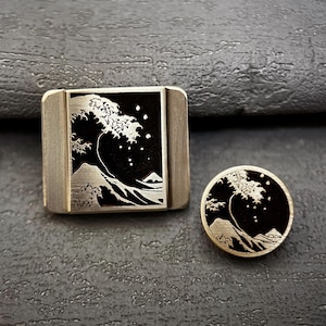 The Great Wave Hot Shoe Cover And Shutter Button, Gift for Camera Lover, Gift for Camera Owner, Photographer Gift, Fuji, Sony, Nikon, Leica