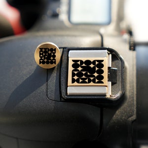 Pattern Camera Protective Gear Set, Hot Shoe Cover And Shutter Button, Threaded Shutter Button, Gift for Camera Owner