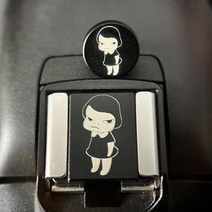 Black Metal DSLR Camera Hot Shoe Cover, Camera Shutter Button, Unique Camera Gift, Gift for Camera Owner