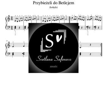 Przybieżeli do Betlejem - Polish Christmas Carol easy piano