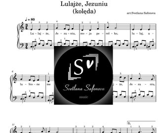Lulajże, Jezuniu - kolęda|Polish Christmas Carol easy piano sheet music