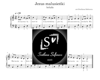 Jezus malusieńki - kolęda|Polish Christmas Carol easy piano