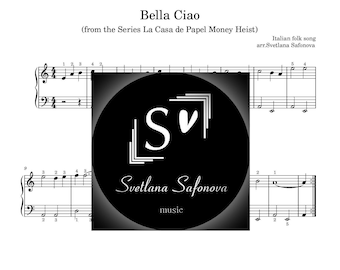 Bella Ciao - La Casa de Papel - easy piano