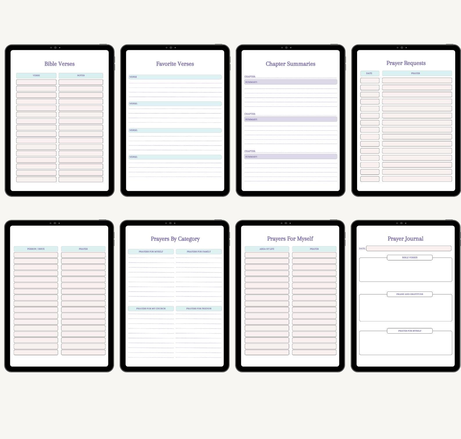 FAITH Journal, Digital Planner / Devotional Journal / Printable ...