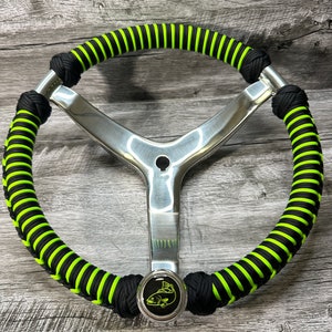 Gemlux BOAT steering wheel with CUSTOM PARACORD wrap, boating gifts, men’s gifts, Father’s Day gifts, personalized gifts